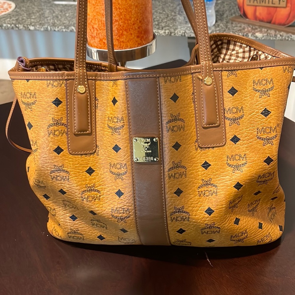 MCM reversible tote